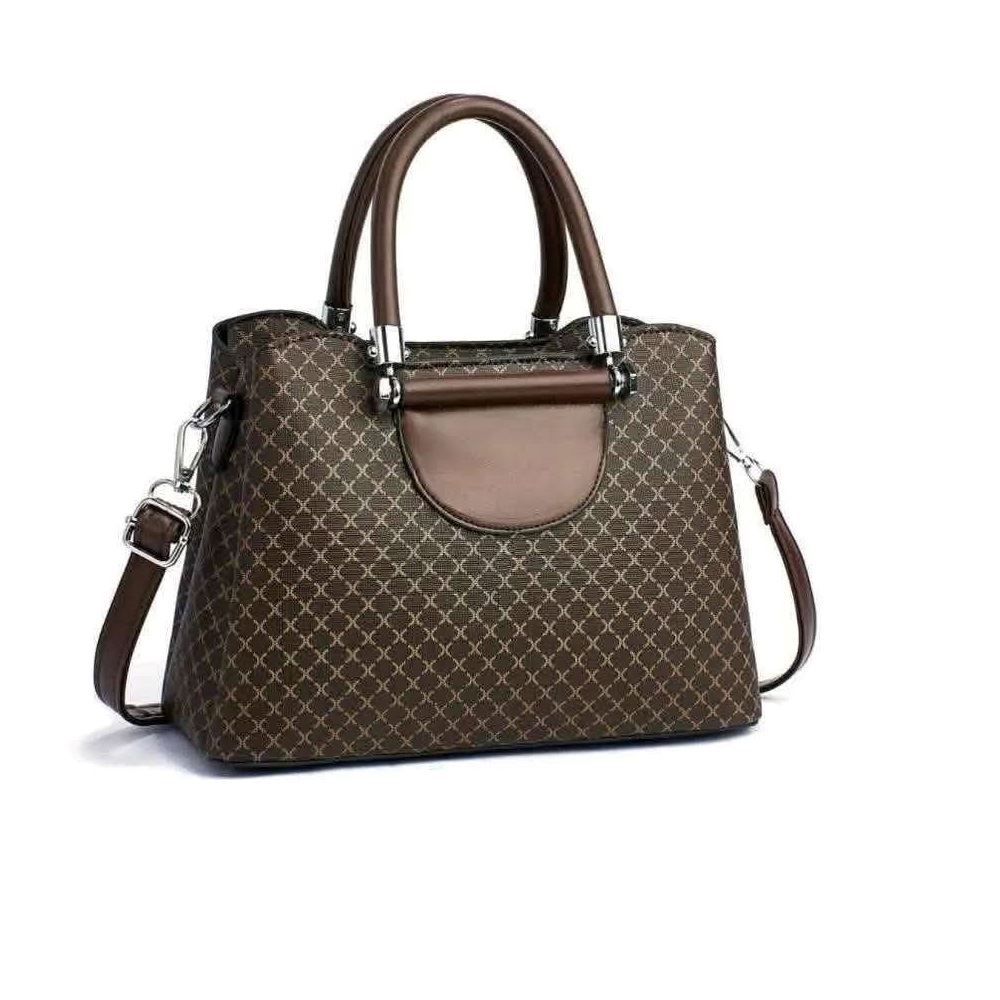 Bolso de mano cartera para mujer Cuero PU Marron
